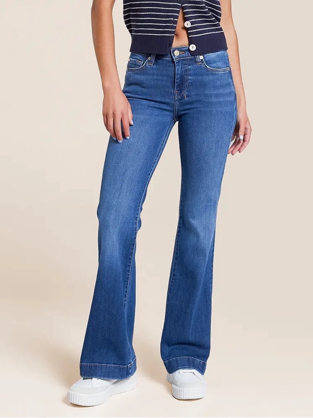 NWT!🔥 7 For All Mankind Jeans Women’s 29x32 Dojo Tailorless Slim Illusion Royal